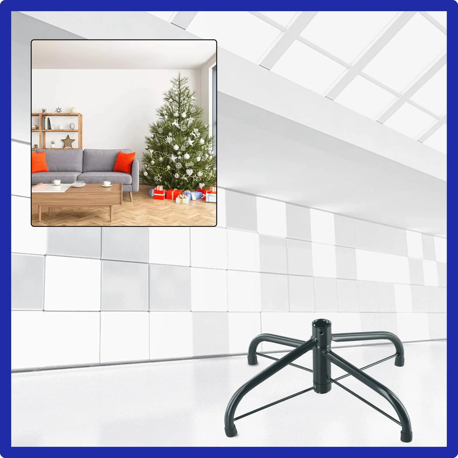 High Quality Practical Xmas Tree Bracket Rack Shelf Holder Support Tree Stands 30/35/40/45/50/60cm Bottom Frame