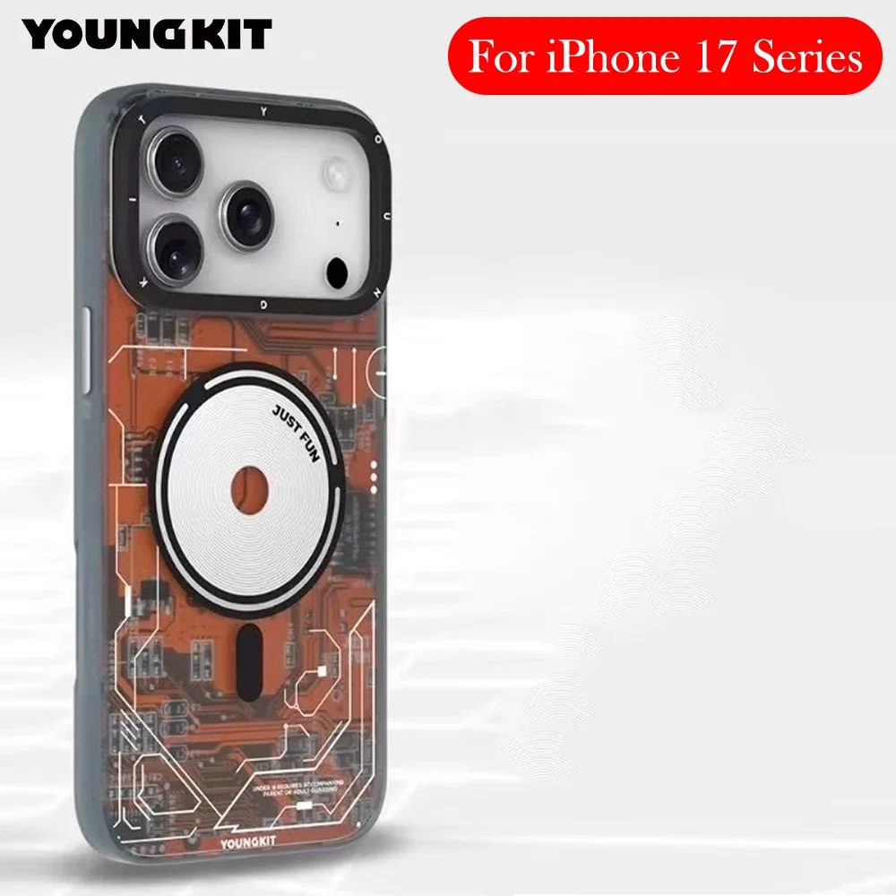 

YOUNGKIT Magnetic Case For iPhone 17 Pro Max Micro Matte Back Cover Case for iPhone 17 Air