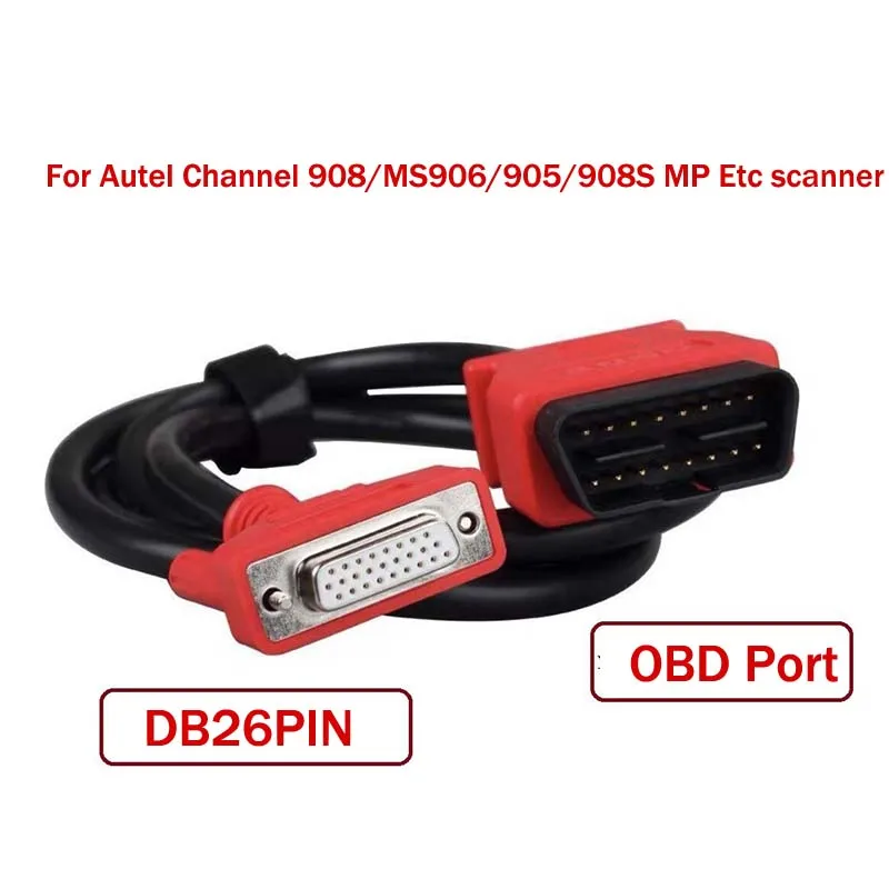 OBD2 Extension Cable for Autel Maxisys Main Test Adapter 2Rows15pin MS906/908/905/808 Connector 3 Rows 26Pin MS908 PRO Maxisys