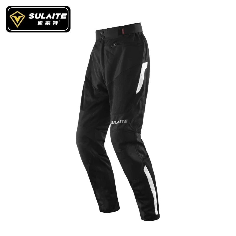 

Motorcycle Rider Long Pants Men Motocross Summer Breathable Anti Fall Pants Motorcycle Equipment With CE Protective Gear