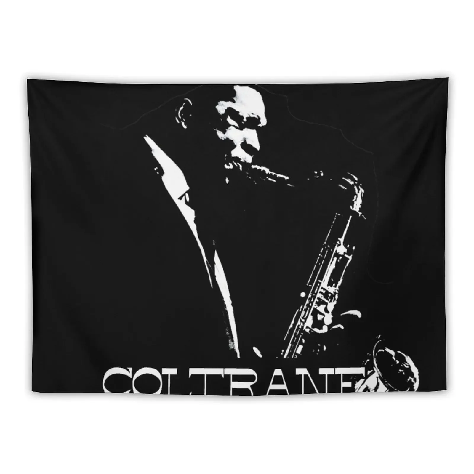 

HD Trane - John Coltrane - b&w plain design HIGH DEFINITION Tapestry Room Decor For Girls Tapestry