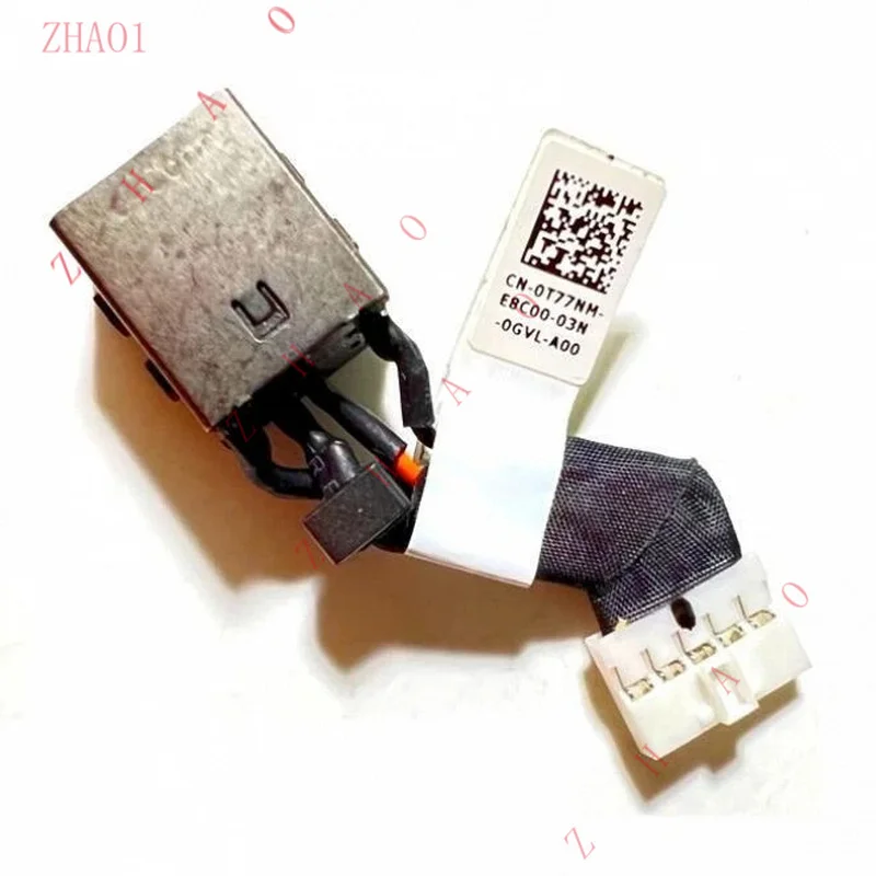 Z   DC Power Jack Cable For DELL Latitude 7400 2019 0T77NM T77NM Part DC301013500