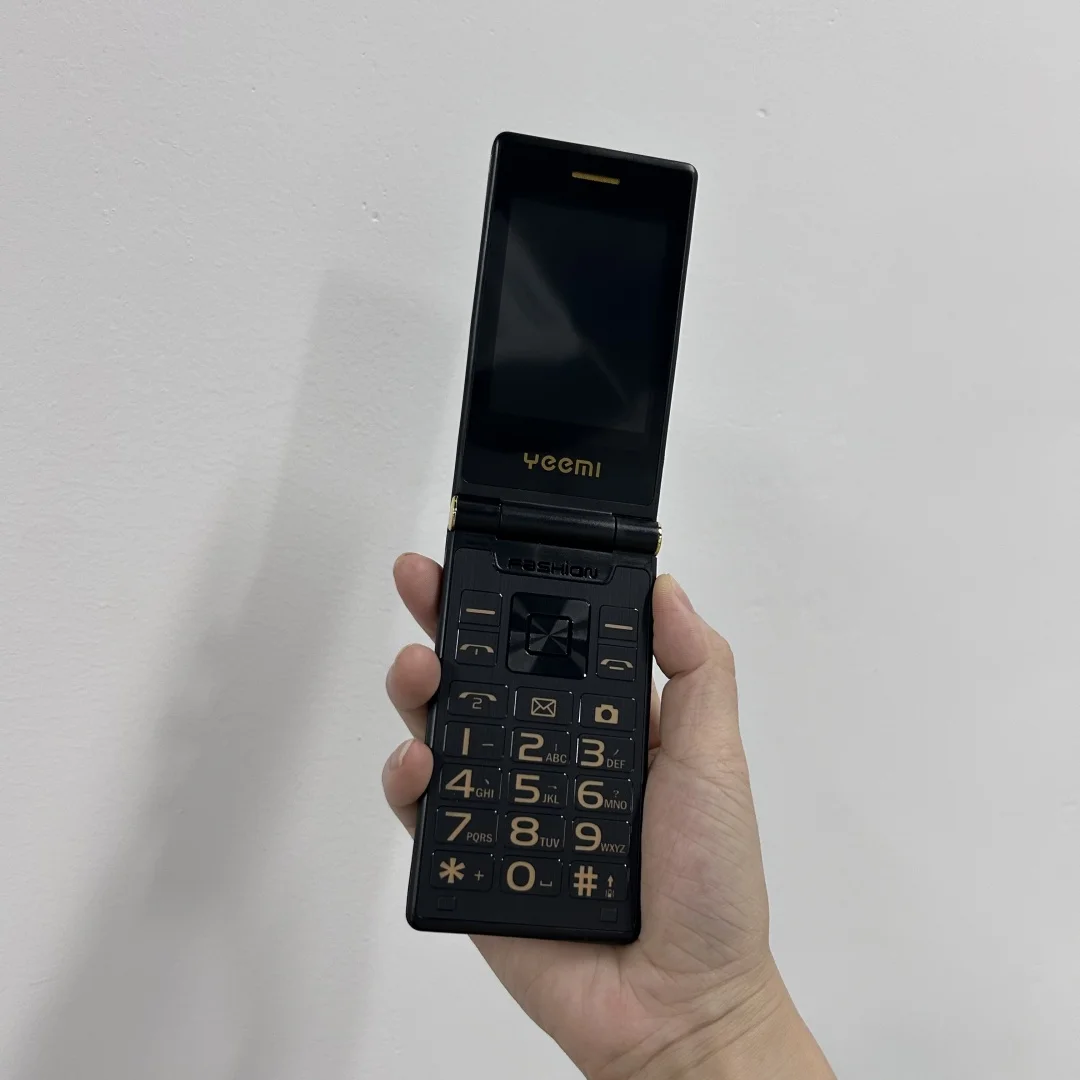 YEEMI M3-1 teléfono móvil con tapa 2,8 pulgadas GSM 2G luz LED Dual SIM 8MP cámara teclado grande voz fuerte teléfono móvil Original