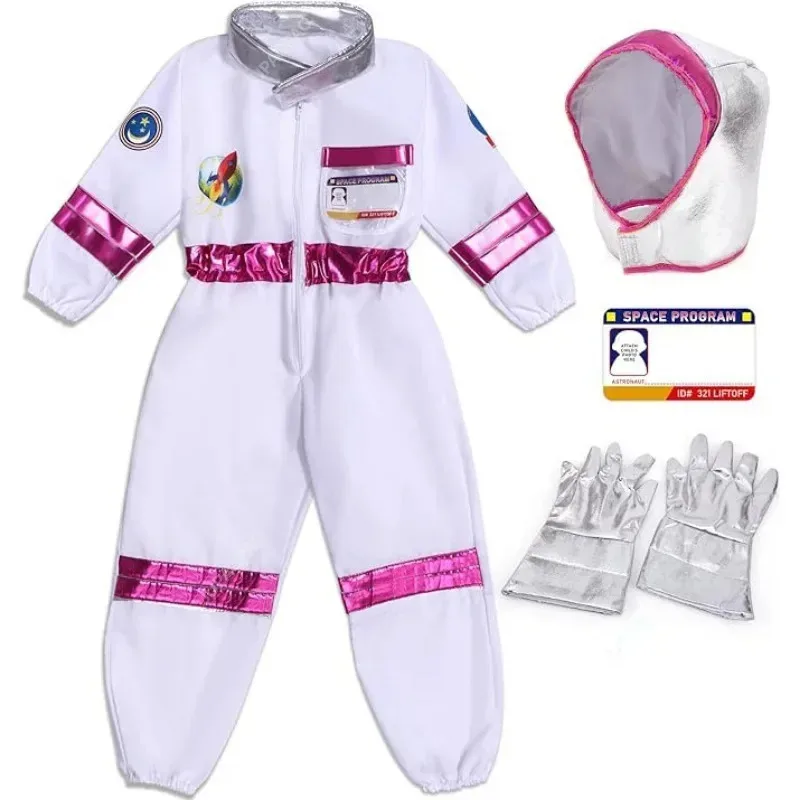 Holiday Party Performance and Acting Suit Children's Space Suit  Performance Astronaut Gloves Halloween Costume