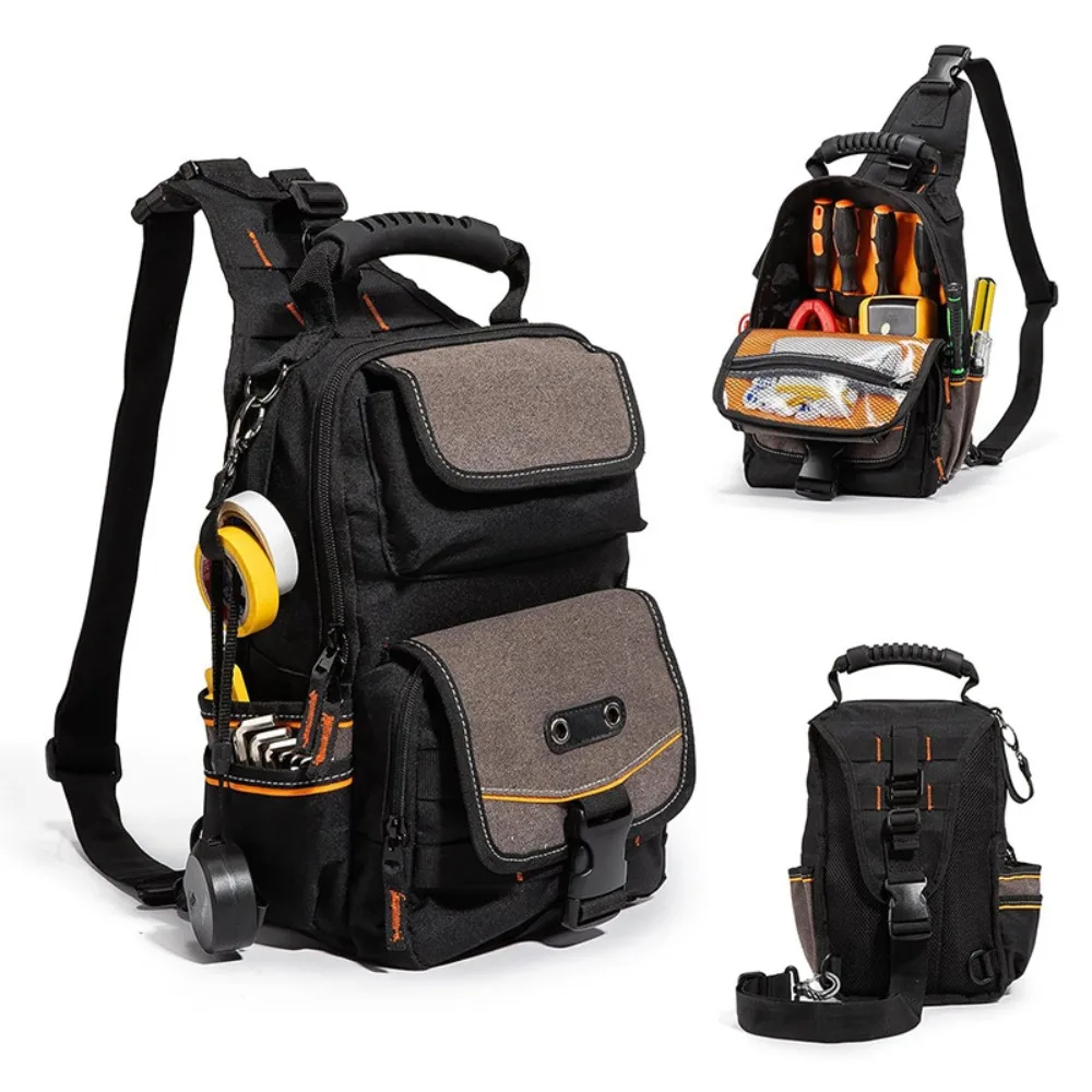 Waterproof Tool Bag Heavy Duty Compact Design Tool Pouch Multi-Pocket Mini Carry Tool Bag For Technician Mechanics Electrician