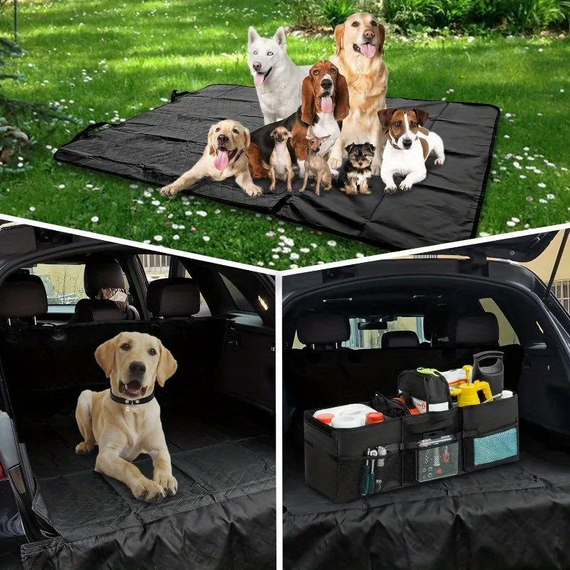 SUV Cargo Liner for Dogs Trunk Cover for SUV Waterproof Waterproof Pet Cargo Cover Universal Size (80