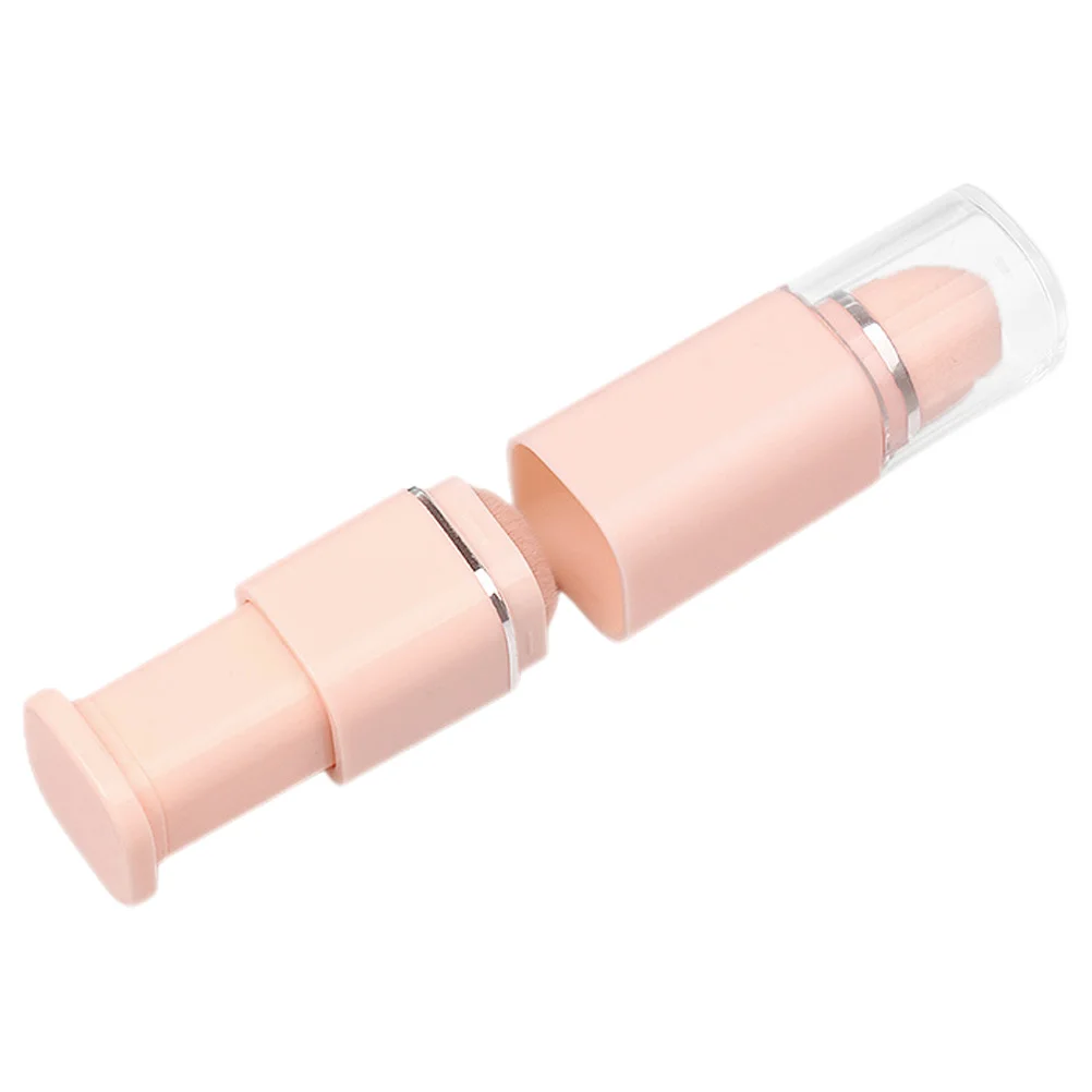 Brocha de maquillaje retráctil portátil 2 en 1, colorete facial, base, brocha para polvos sueltos para uso en viajes, maquillaje retráctil