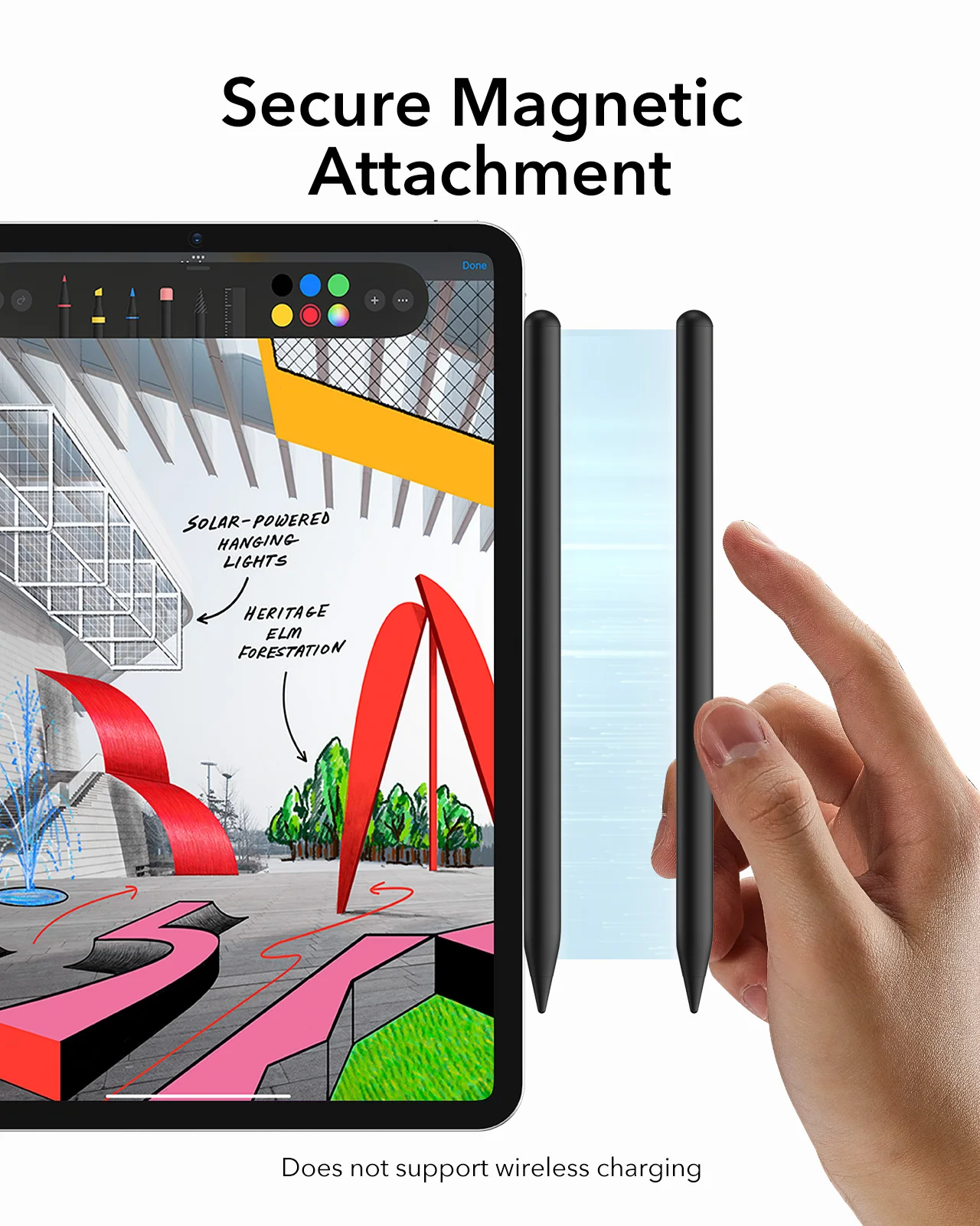 ESR Stylus Pen for iPad  2018-2022 iPad Pro 12.9/11 Inch with Tilt Sensitivity Palm Rejection Compatible with iPad Air 5/4 iPad