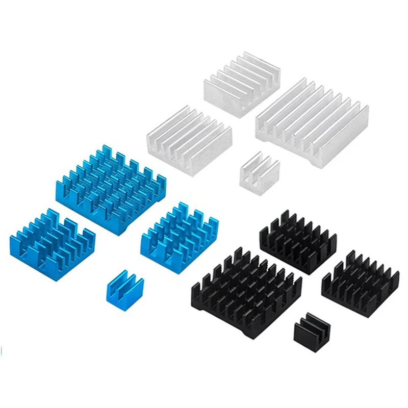 Für Raspberry Pi 5, Kühlkörper, CPU-Montage-Design mit selbstklebender Rückseite, Chip, Wärmeleitfähigkeit, Kühlkörper-Set, langlebig