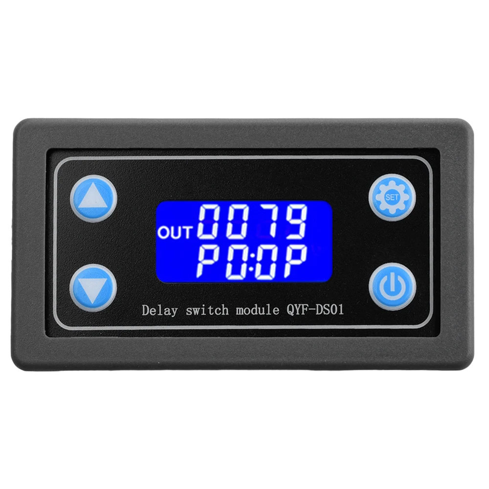 DC 6-30V LED Digital Time Delay Relay Module Programmable Timer Relay Control Switch Timing Trigger Cycle with Case for Indoor