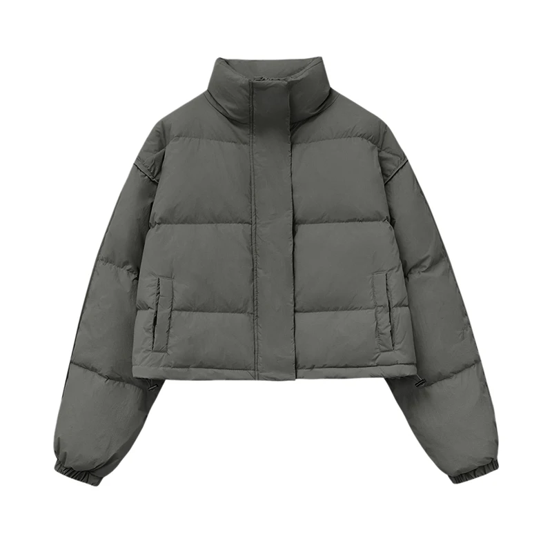 

Women's Down Jacket Winter Stand Collar Korean Loose Thickened Jacket Short Warm Women Coat Thickened Ladies Clothes A53