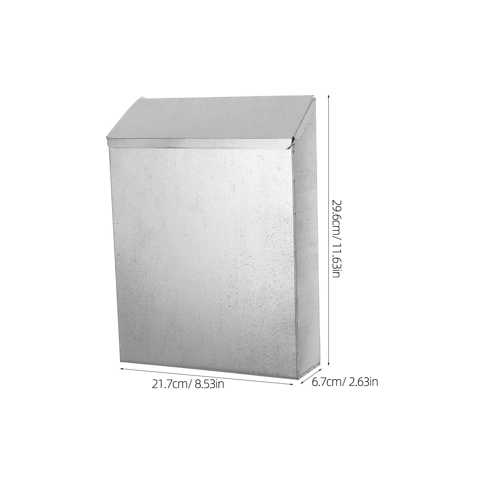 1 قطعة رسالة الحديد مع قفل جدار جبل صندوق البريد للخارجية حديقة شقة قبل حفر ثقوب صندوق اقتراحات جمع التبرع #5