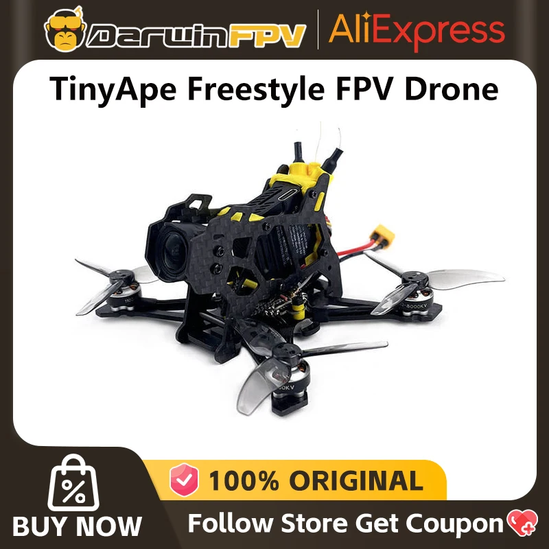 DarwinFPV TinyApe Freestyle 2.5 بوصة Walksnail Avatar HD اختياري