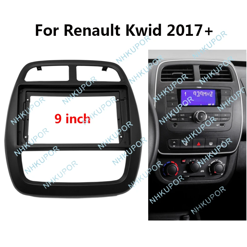 

Автомобильный радиоприемник для установки фасции для Renault Kwid 2019, авто стерео, ремонт приборной панели, пластиковая панель, комплект рамы, крепление, лицевая панель, лицевая панель