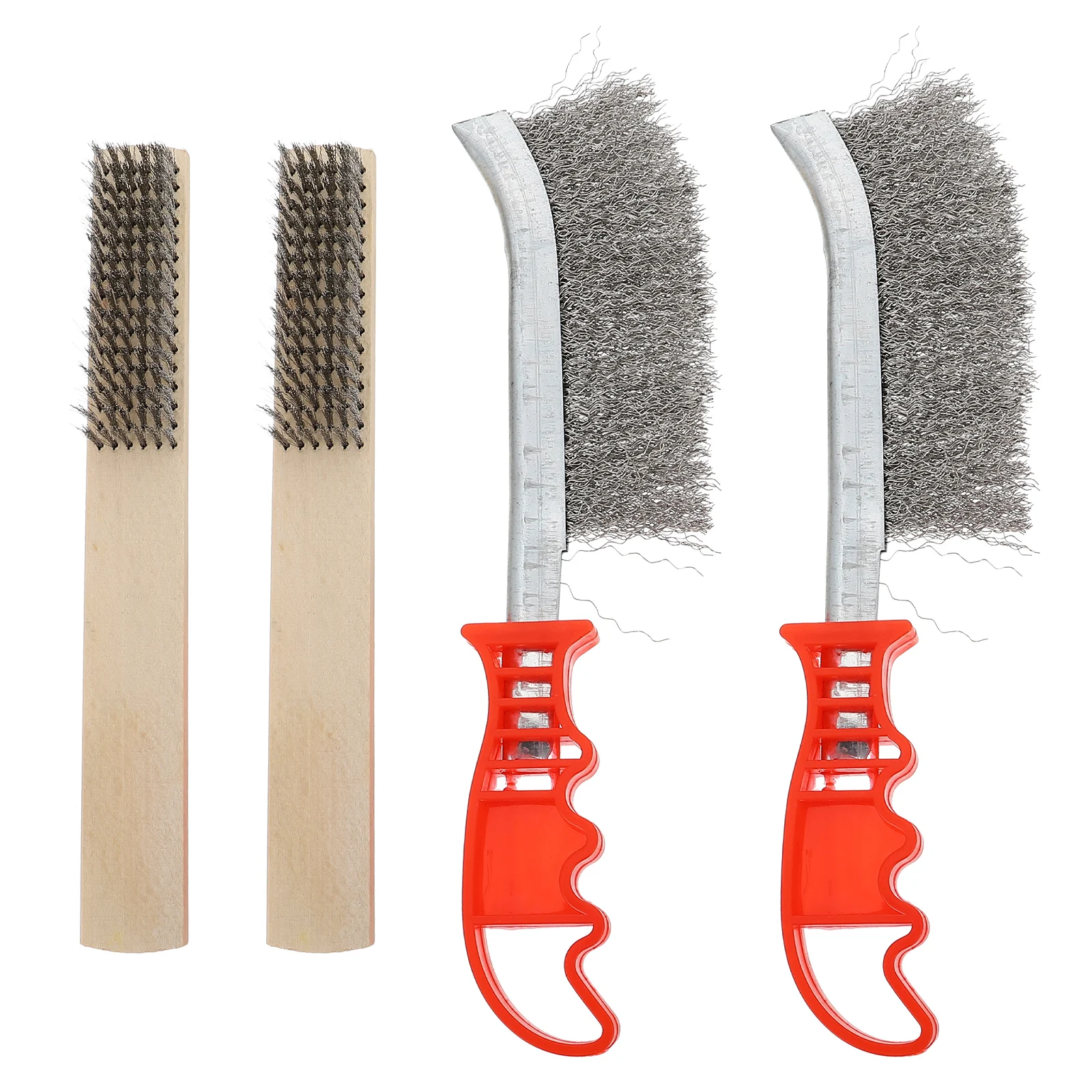 

4pcs Stainless Steel Wire Brushes for Cleaning Patio Rust Removal Copper Metal Cleaner Compact Efficient Various