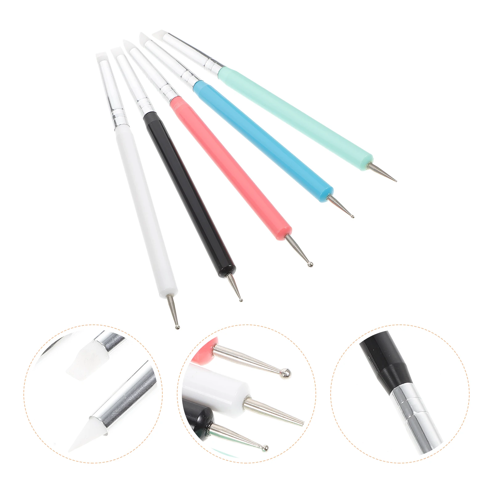 

5 шт., гелевая ручка, кисти для дизайна ногтей для маникюра «сделай сам», художественная кисть, кисть для ногтей, маникюр дома, подарок