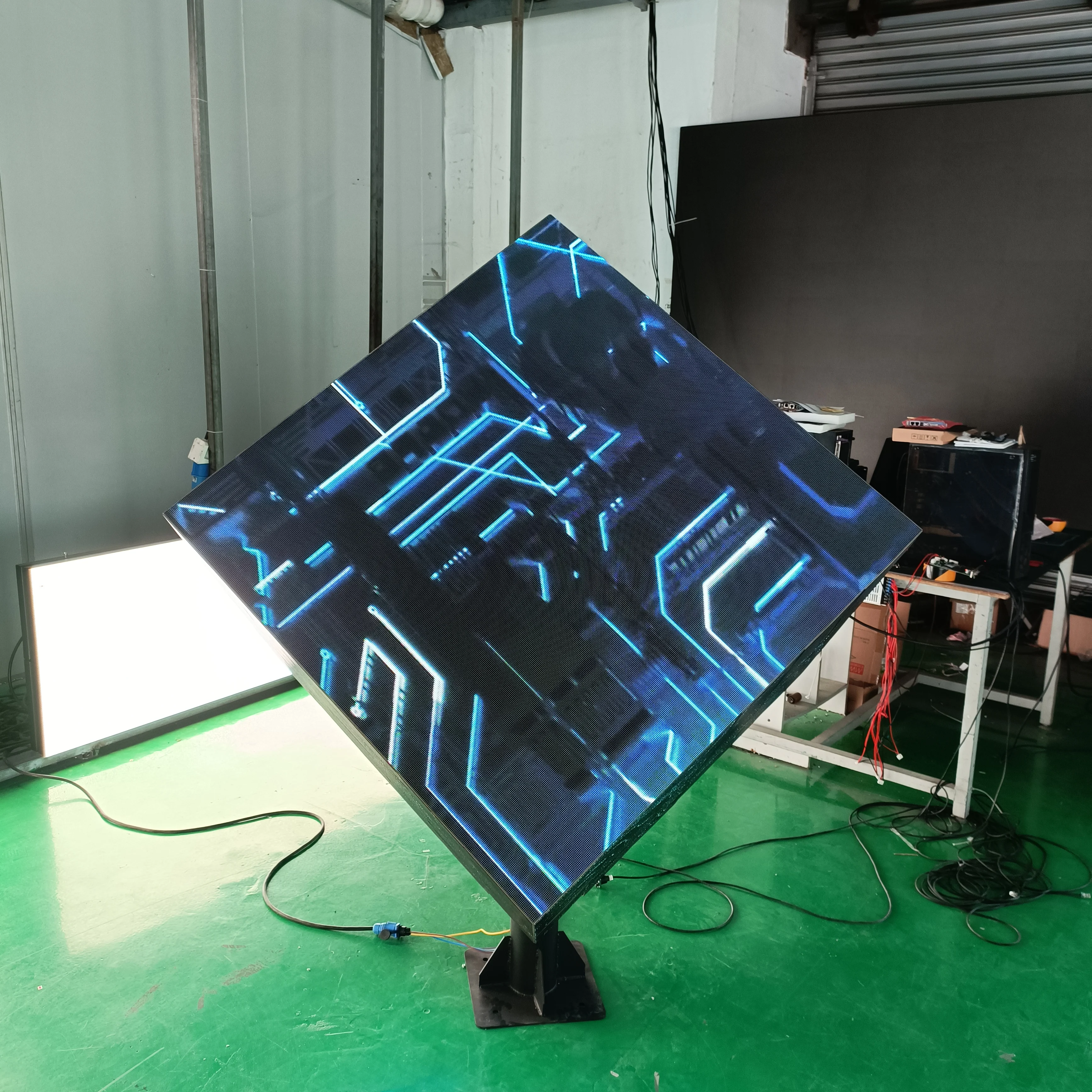 

ZJZ Promotional Portable Building Big Interactive High Definition Fixed Indoor High Refresh Rate Cube Led Digital Floor Display