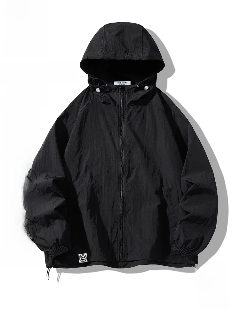 

Летняя легкая дышащая мужская солнцезащитная одежда PaulFrank с защитой от УФ-излучения UPF50, куртка Monkey Cool Sle на молнии