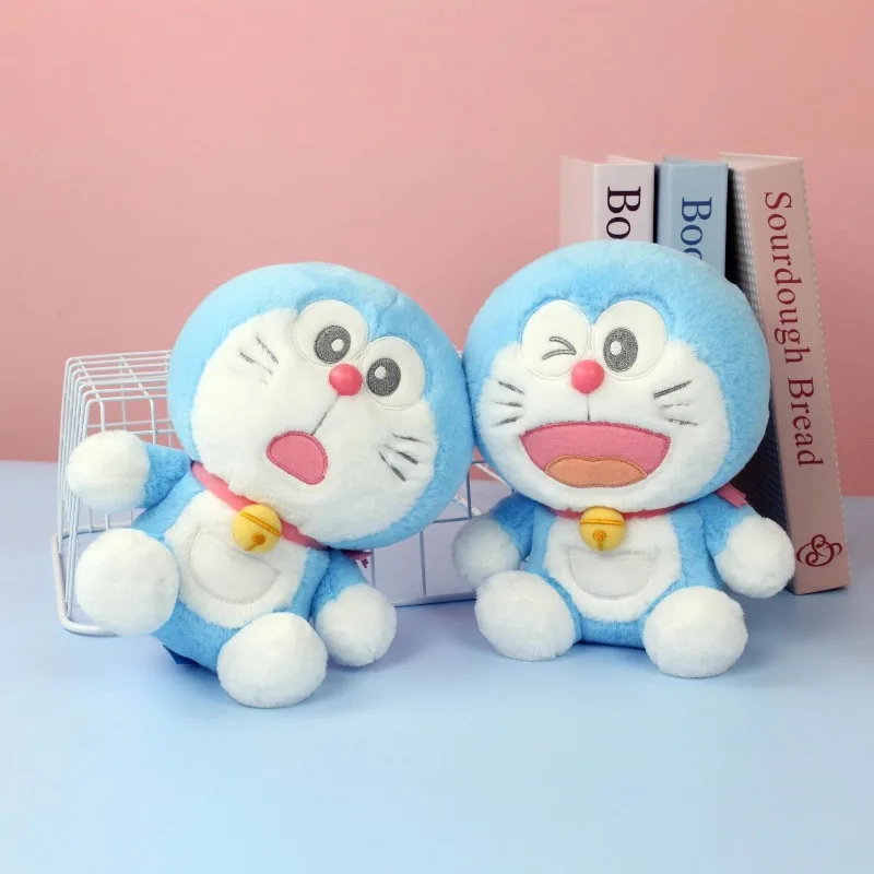 جديد Kawaii حقيقية عبقور ألعاب من نسيج مخملي جديد الطفولة الأزرق الدهون دمية جلجل القط دمية فتاة هدية عيد ميلاد هدية الكريسماس