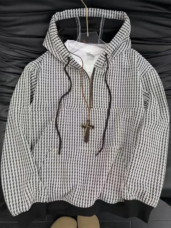 

Мужская толстовка-худи American Style с молнией, теплая верхняя одежда для пар, молодежная осенне-зимняя куртка с длинными рукавами