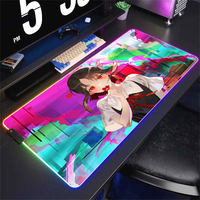 Large Cool Cute Mouse Pad Kaguya-sama Love Is War Mousepad 900x400 RGB Desktops Gamer Mat Desk Accessories Office Keyboard Mats