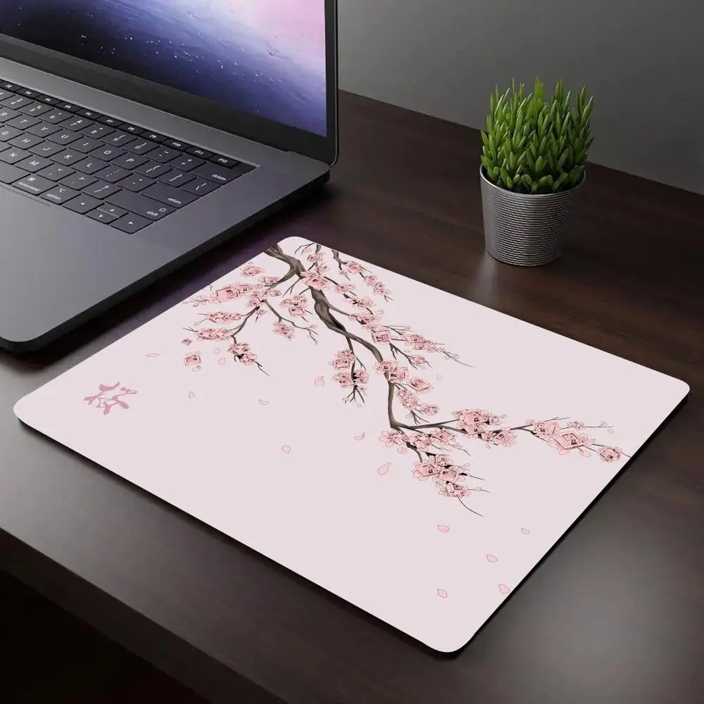 

450x400MM Japan Cherry Blossom Small Mouse Pad Gaming Laptop Mousepad Gamer Carpet Keyboard Mat Desk Protector Cartoon Mousepads
