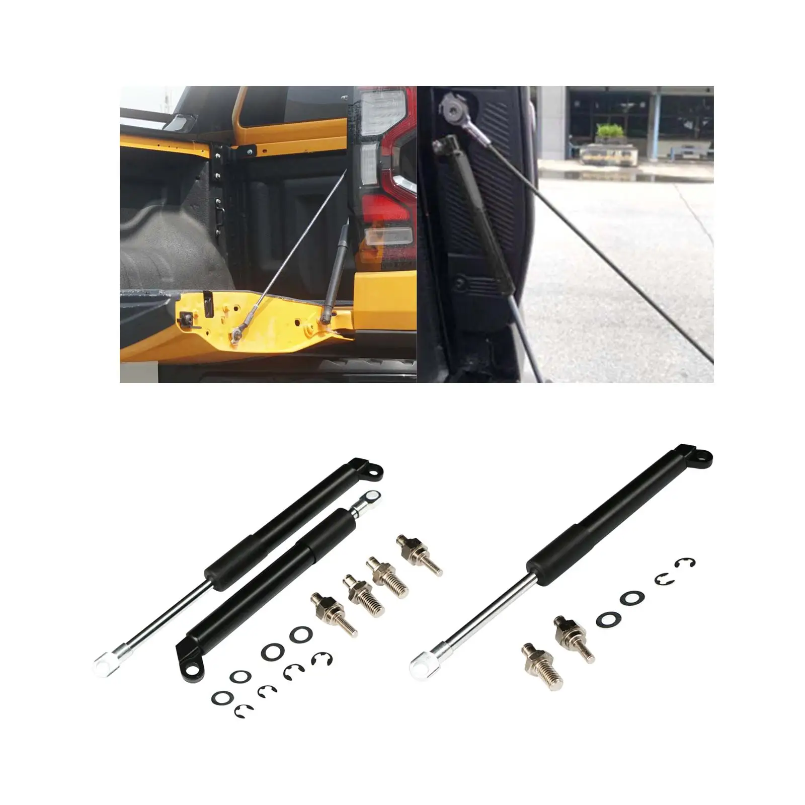 Truck Tailgate Assist Shock prop rod Slow Down Tailgate Strut Shock Absorbers Accessories Lift Supports for Ranger T9 2022 2023