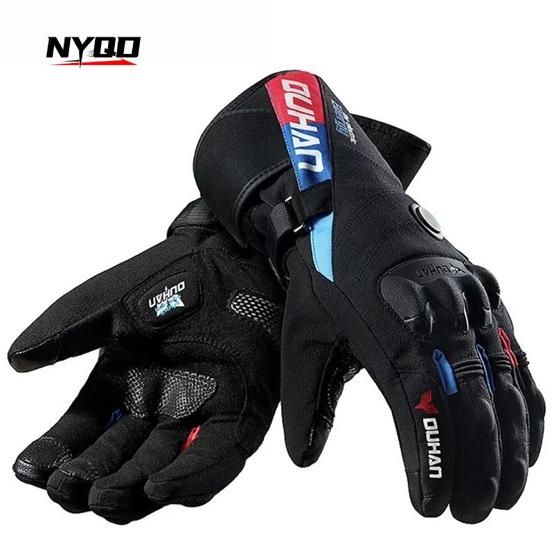

Winter DUHAN Heating Gloves Cycling Warm Waterproof Non-slip Touch Screen Ski Gloves Electric Heating Gloves motorbike