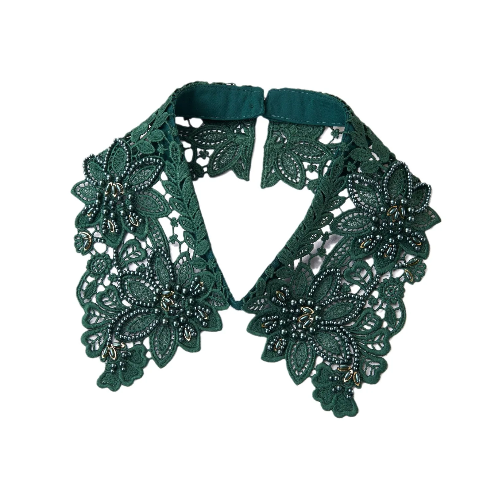 High-Quality Beaded Fashion Collar Orange Yellow Green Blue Hollowed-Out Versatile Accessory