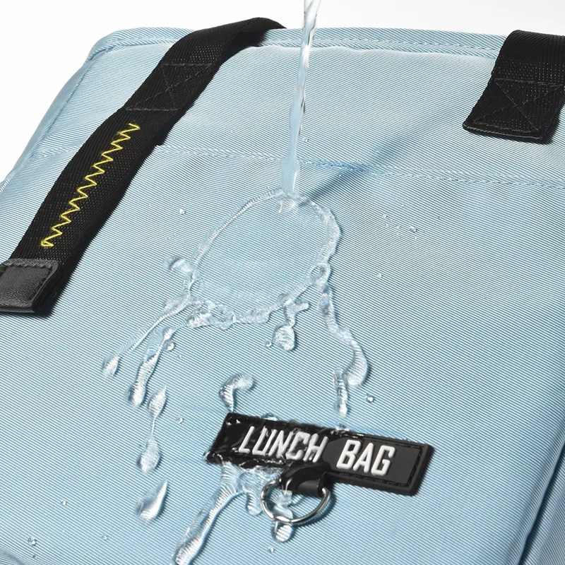 Thickened Waterproof Oxford Cloth Lunch Bag PEVA Lining Cooler Bag Office Worker Lunch Box Thermal Insulation Portable Lunch Bag