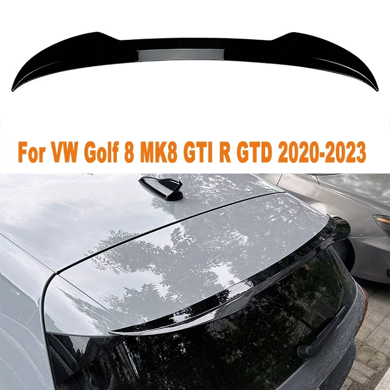 

For VW Golf 8 MK8 GTI R GTD 2020-2023 Car Tail Wings Fixed Wind Spoiler Rear Wing Auto Decoration Accessories