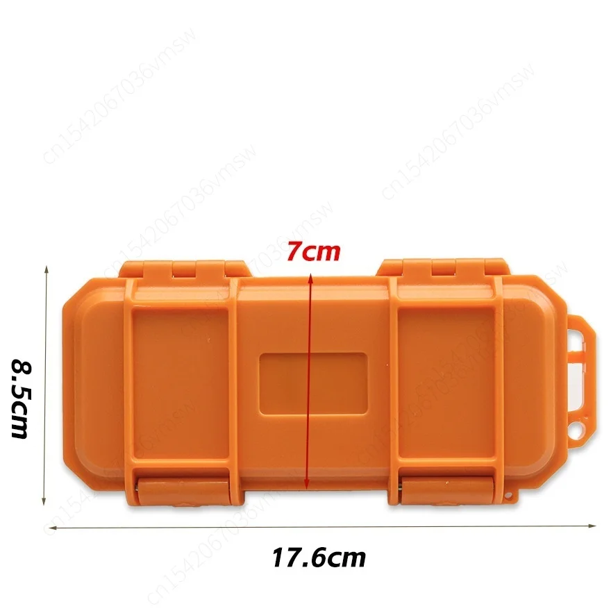 17.6x7cm EDC Tactical Waterproof Anti-fall Storage Box for Hardware Tools Plastic Shockproof and Pressure-resistant Tool Box