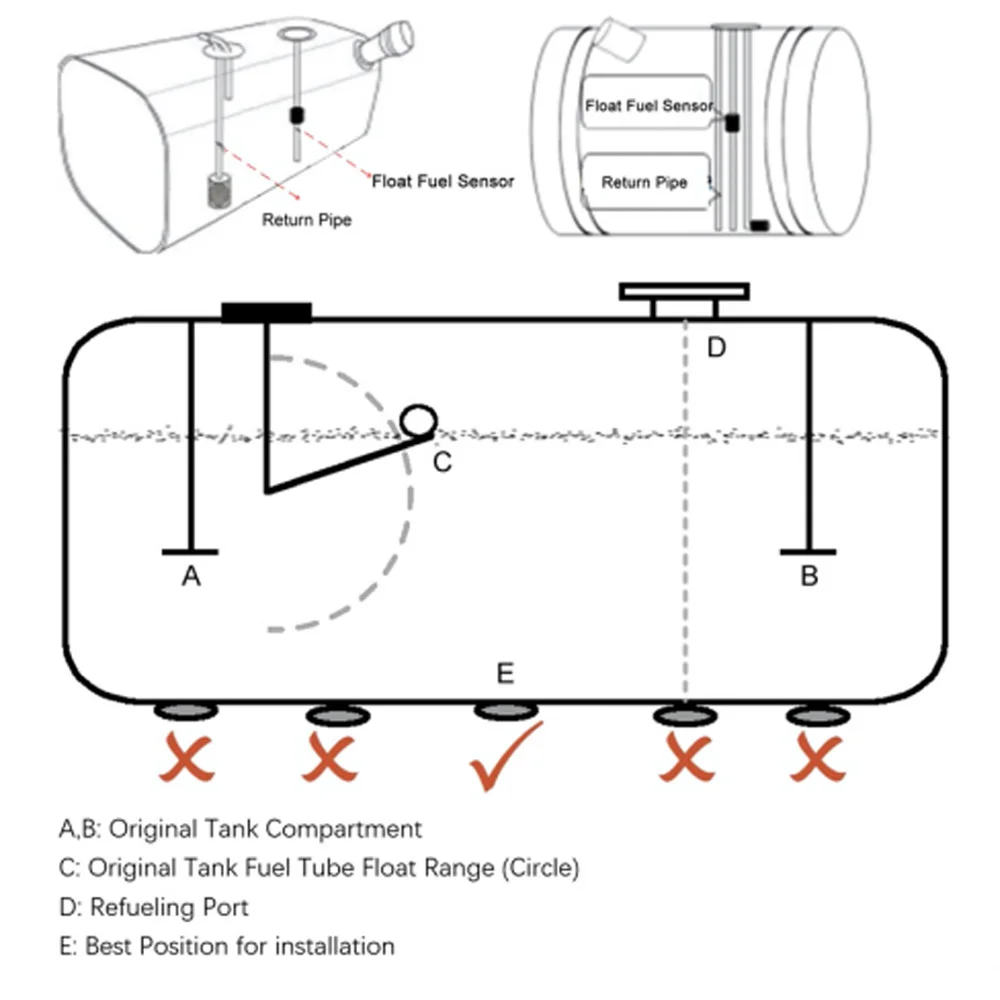 Ultrasonic Fuel Level Sensor Non-Contact Fuel Level Sensor Bluetooth Mobile App configuration For Fuel Level Gauge