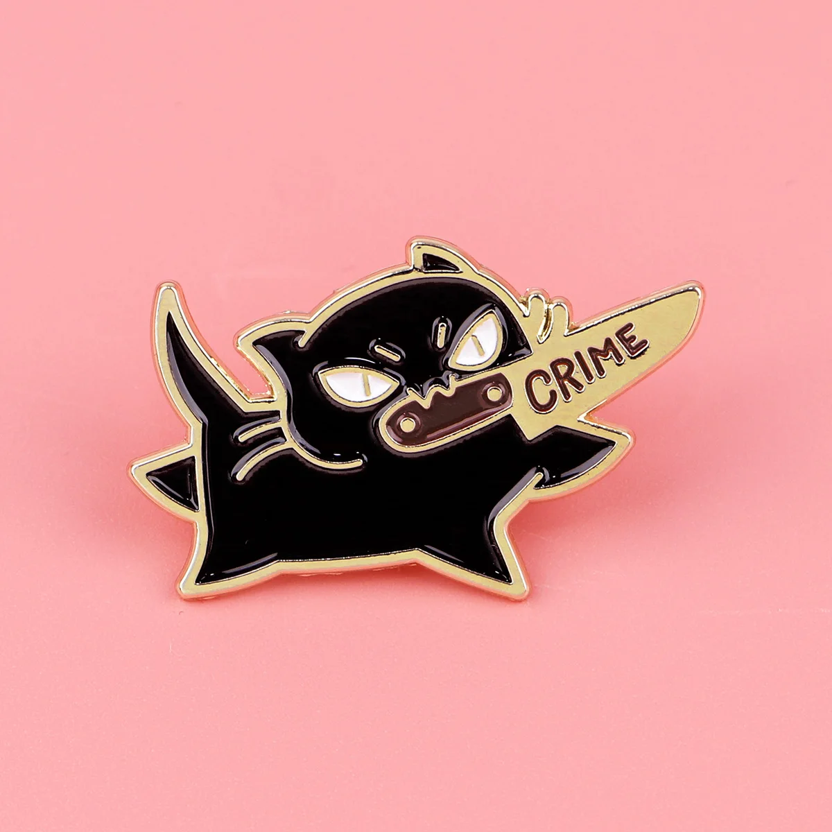 Cute Cat Enamel Pin Cartoon Animal Brooch Pines Lapel Pins Badge on Backpack Clothes Accessories Halloween Jewelry Friends Gifts