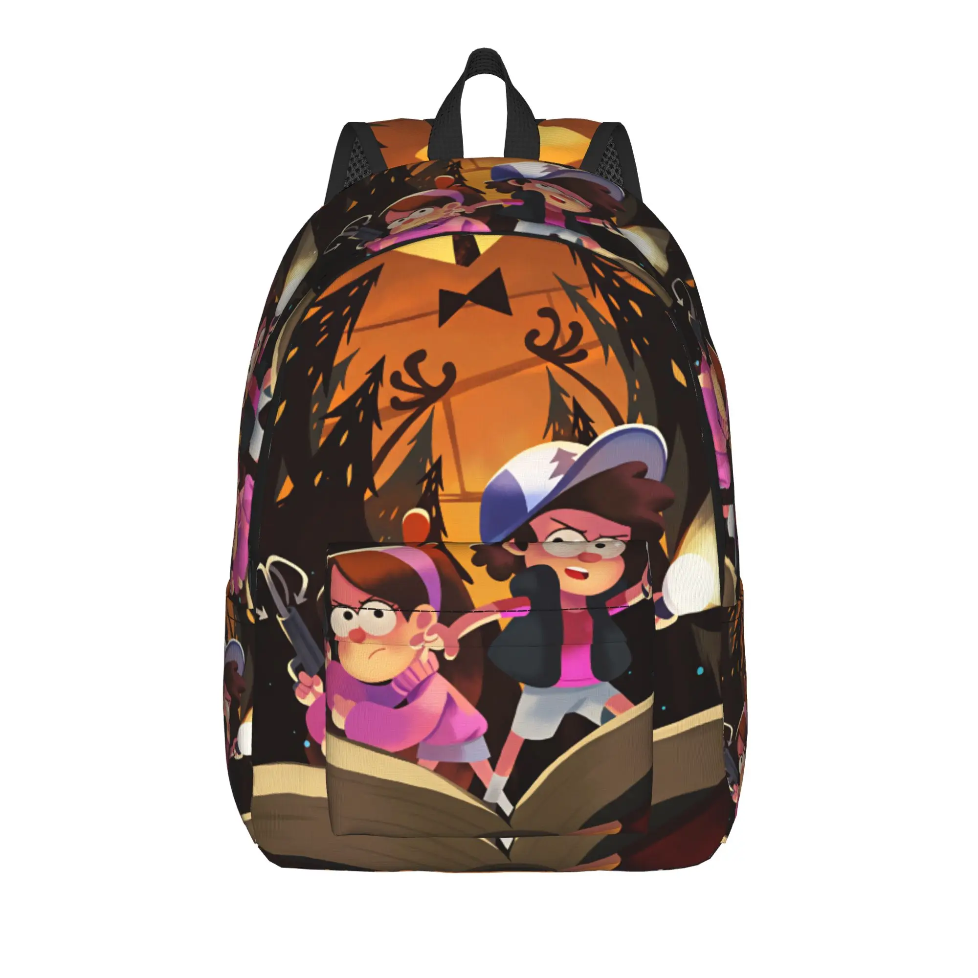 Cartoon G-Gravity Fall Backpack Male Bill Cipher Soft Backpacks Polyester Style School Bags Outdoor Style Designer Rucksack