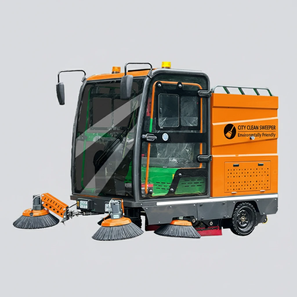 Customized 48V Multifunctional Low Noise Zero Emission CE Certified Municipal Community Electric Road Sweeper Sweeping Vehicle