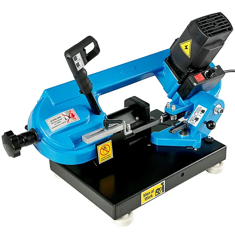 Benchtop Portable Metal Bandsaw 1KW Band Saw for Cutting Wood Glass Fiber Plastic Woodworking Blade Speed 40-88MPM