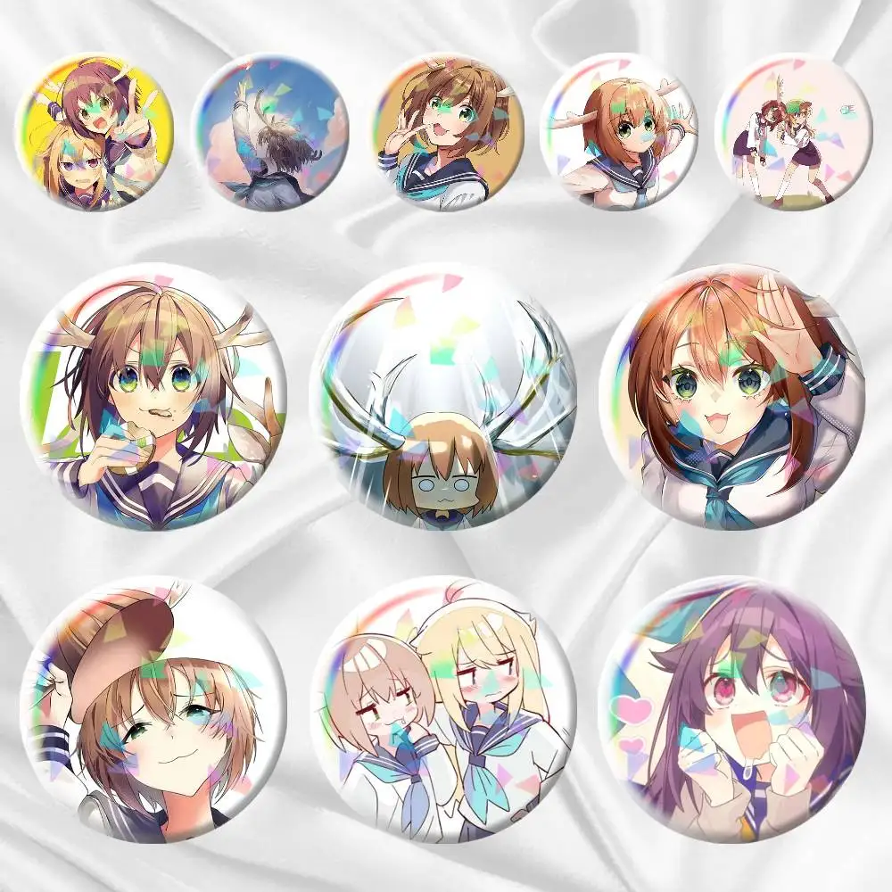 

My Deer Friend Nokotan Shikanoko Noko 75mm 44mm 25mm Accessories Toys Badge Brooch Backpack Hat Pins