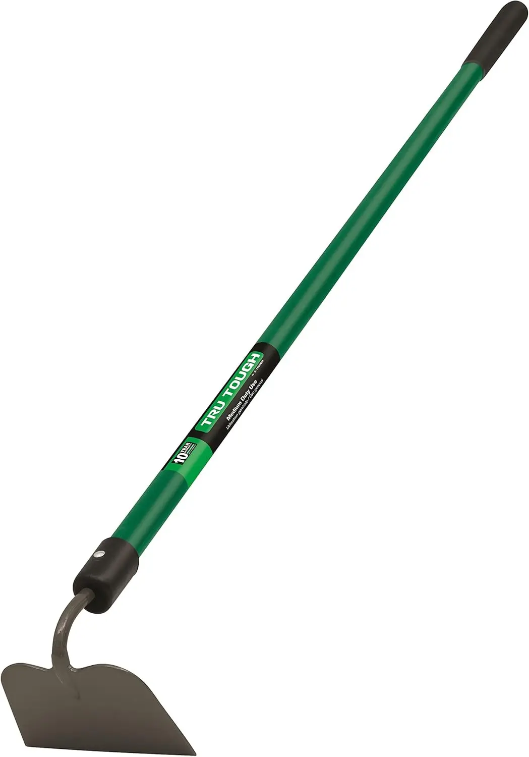 

6-Inch Forged Garden Hoe with Fiberglass Handle, 10-Inch Grip for Easy Weeding