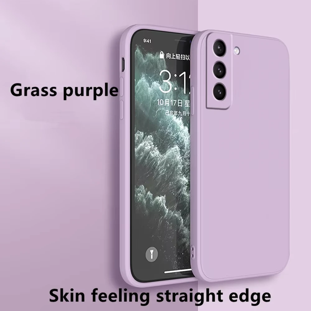 NNBILI Liquid Silicone Phone Case for Samsung Galaxy S21 S22 S20 Ultra S10 Plus FE A72 A71 A52 A51 A32 A31 4G 5G Soft Thin Cover image 4