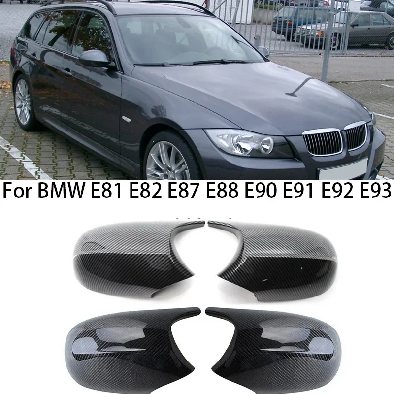 

For BMW 1 3 Series M3 E81 E82 E87 E88 E90 E91 E92 E93 2005-2008 2009 Carbon Fiber Car Rearview Side Mirror Cover accessories