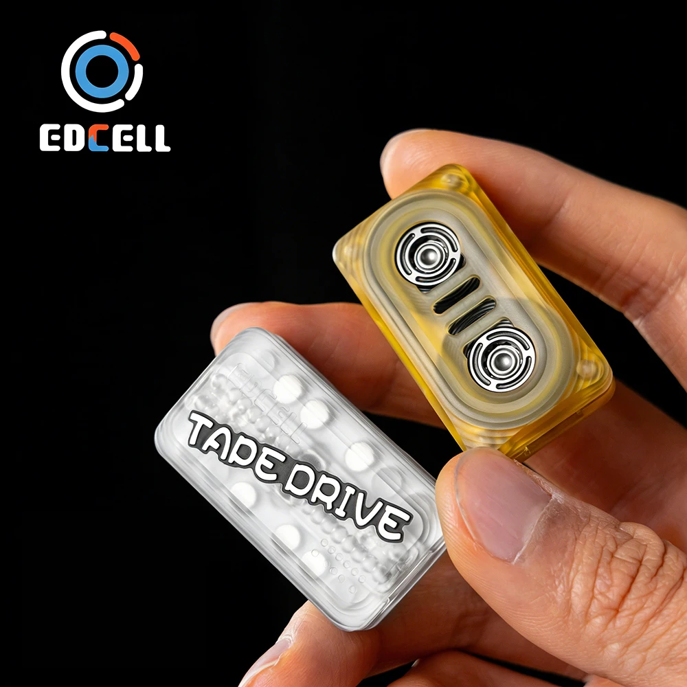

EDCELL STUDIO TAPEDRIVE Фиджет-слайдер из PC/PEI/меди, антистрессовая игрушка для взрослых, оригинальный дизайн, пуш-слайдер