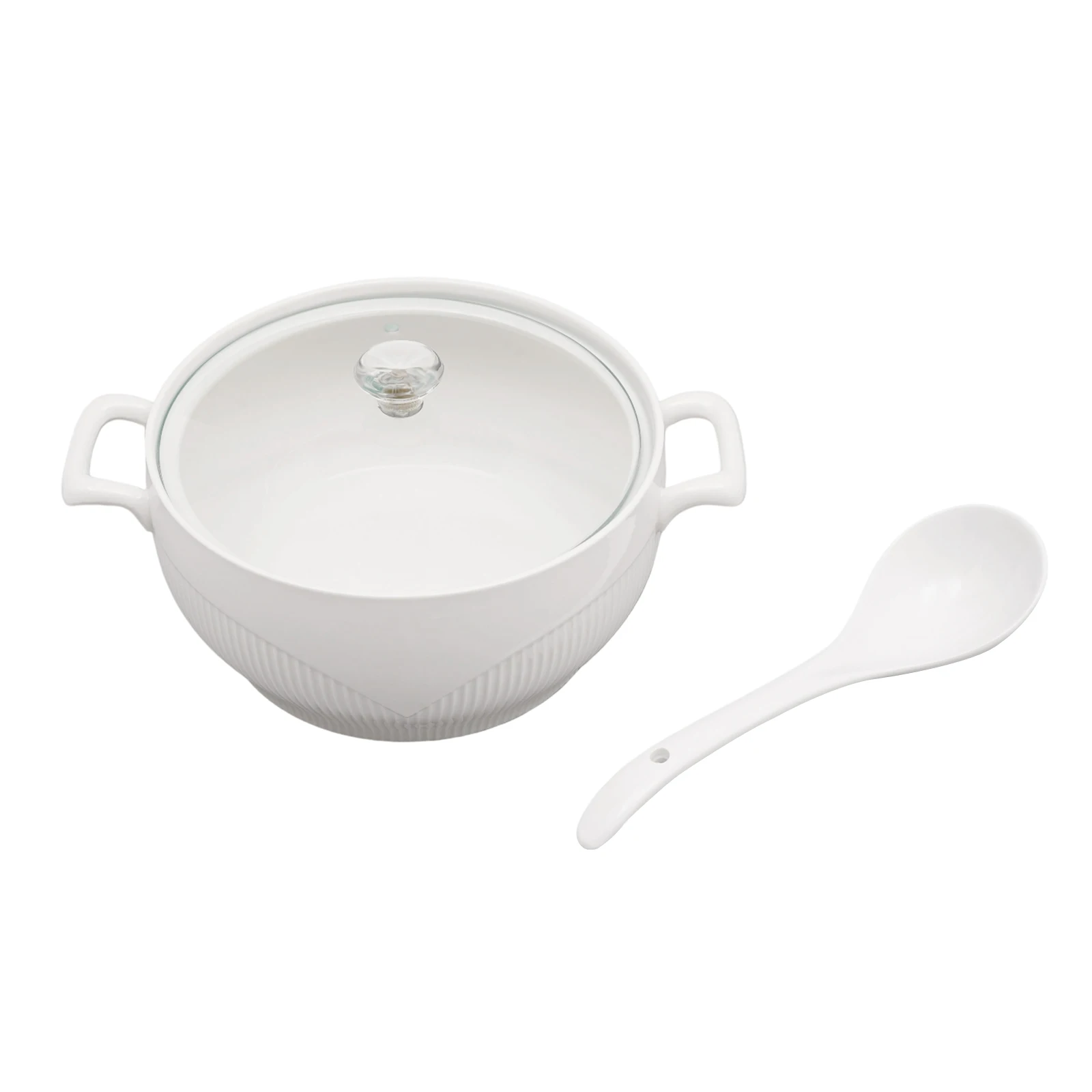 شوربة تورين السيراميك مع غطاء زجاجي بورسلين تخدم حساء تورين مطعم المنزل