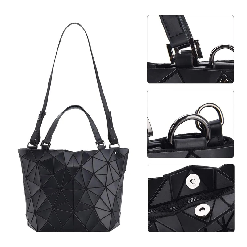 Kadınlar için çanta 2024 tasarımcı lüks Tote kova çanta moda geometrik Crossbody omuz Messenger el çantası gümüş