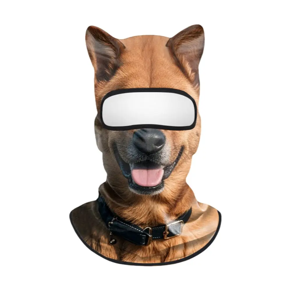 3D Animal Balaclava Mask Ice Silk Sun Protection Full Face Mask Lifelike Windproof Cooling Neck Gaiter Cycling/Party/Outdoor