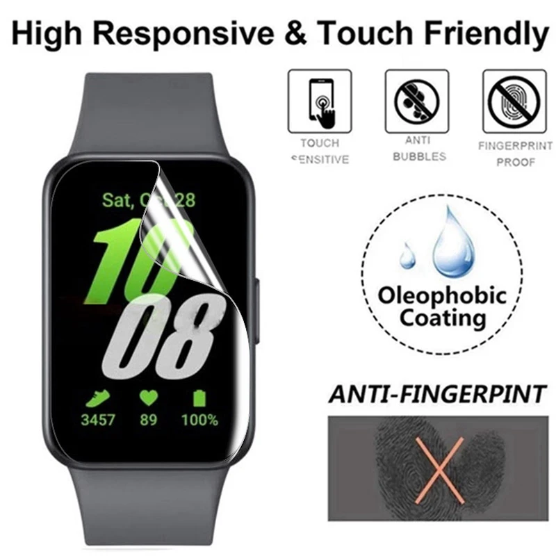 1-5PCS Hydrogel Film For Samsung Galaxy Fit 3 Clear HD Screen Protector Anti-Scratch for Galaxy Fit3 Protective Film Not Glass image 5