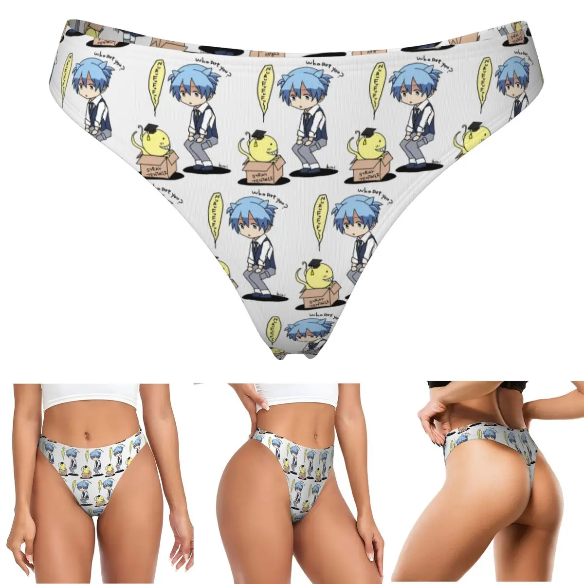 calcinhas-g-string-personalizadas-assassination-classroom-octopus-koro-sensei-respiraveis-confortaveis-e-elasticas-para-mulheres