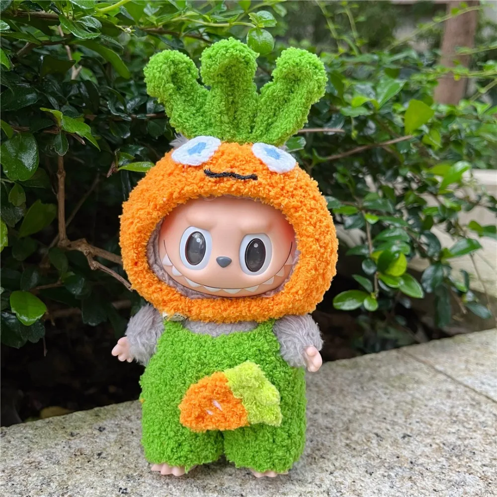 

Одежда для куклы Labubu 17 см, наряд для моркови, аксессуары для кукол, развивающие практические способности, детская подарочная игрушка на складе