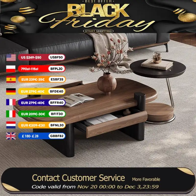 

High Quality Modern Coffee Tables Italian Wodden Wooden Designer Coffee Tables Salon Apartment Table Basse Luxe Furniture Home