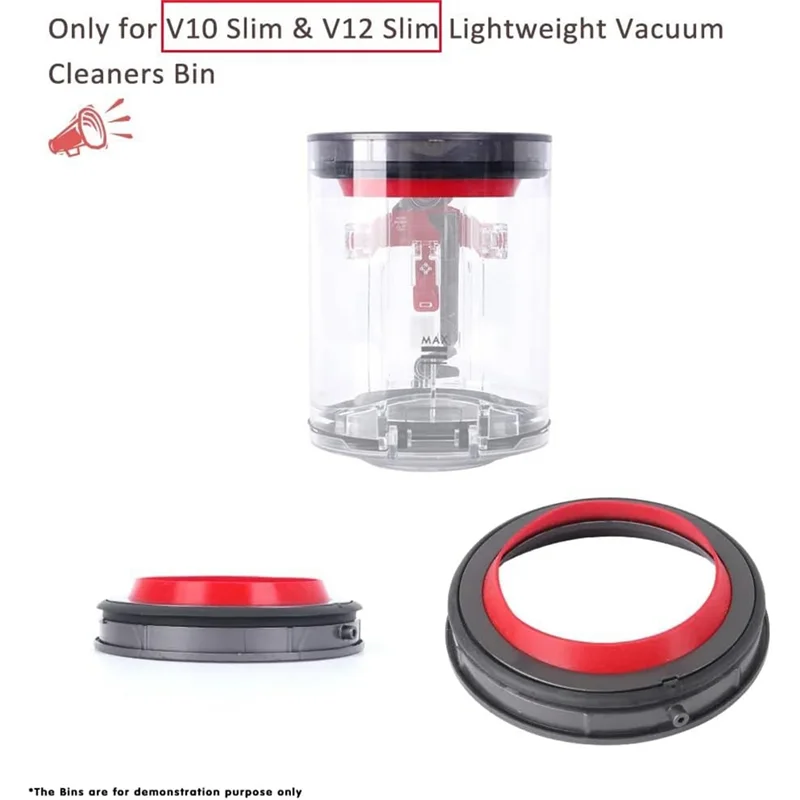 A24P ダストビンバケツトップ固定シールリングダイソン V10 スリム V12 デジタルスリム掃除機交換部品